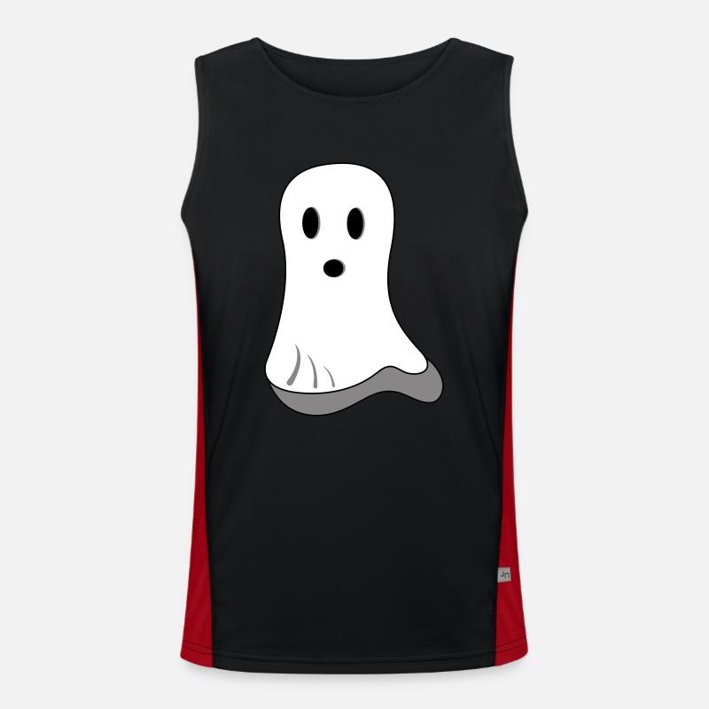 Ghost Halloween Men's Functional Contrast Tank Top 