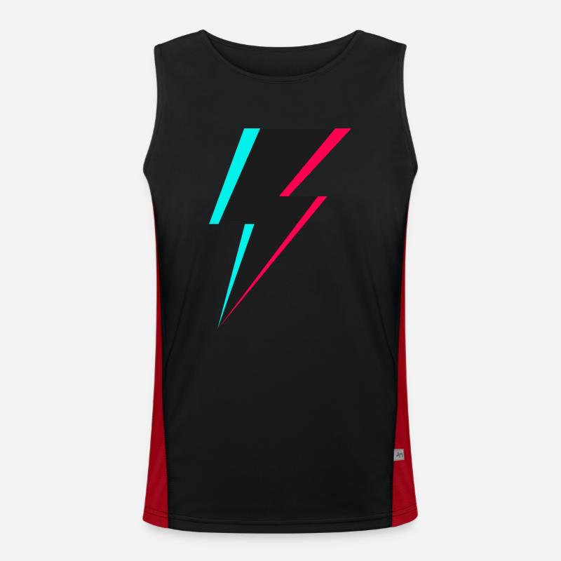 Lightning Logo Men's Functional Contrast Tank Top 