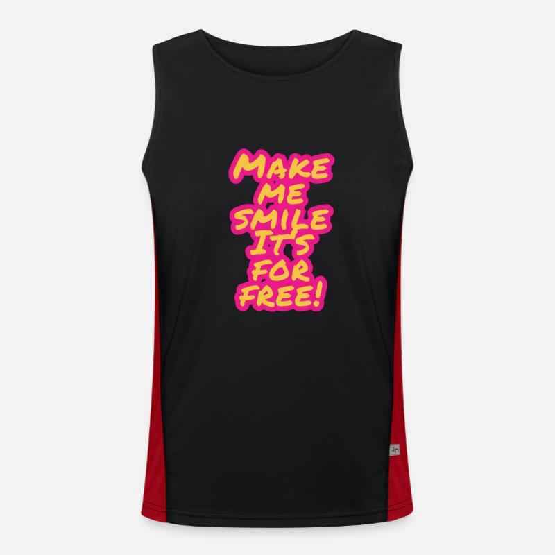 Make me laugh Men's Functional Contrast Tank Top 