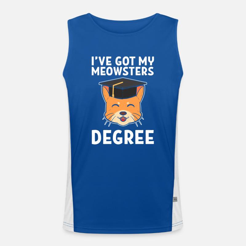Master Studium Abschlussfeier Funktionelles Kontrast-Tank Top für Männer 