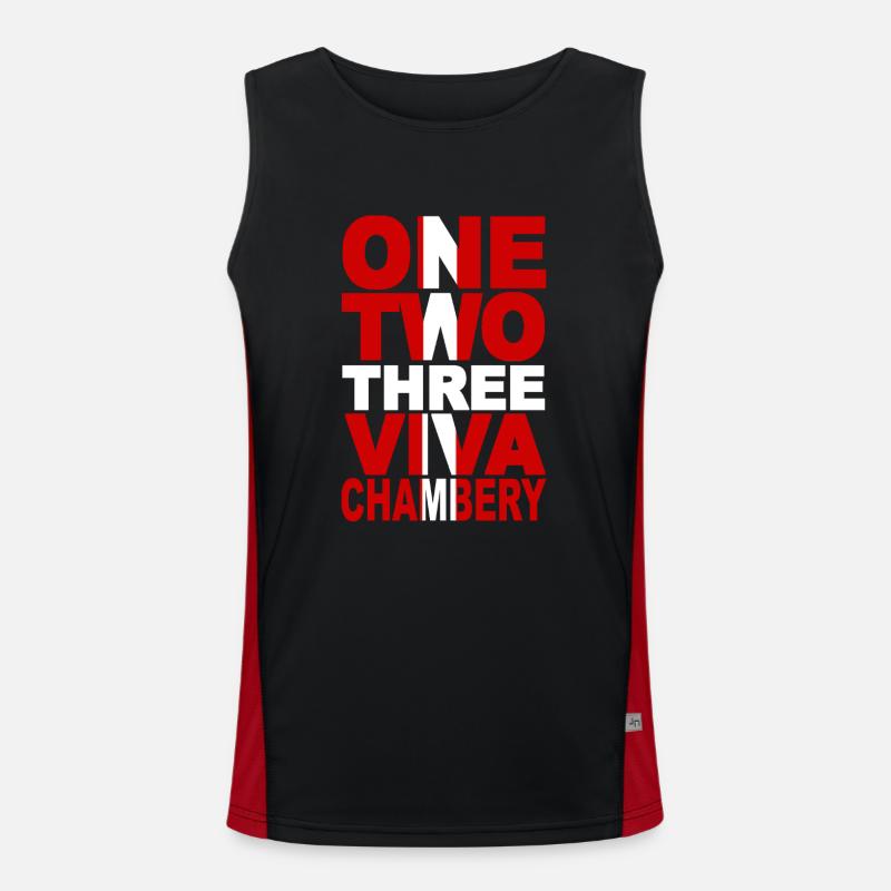 ONE TWO THREE VIVA CHAMBERY ! Débardeur respirant contrasté Homme 