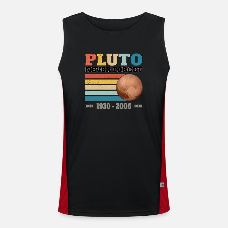 PLUTO - NEVER FORGET 1930 - 2006 Men's Functional Contrast Tank Top 