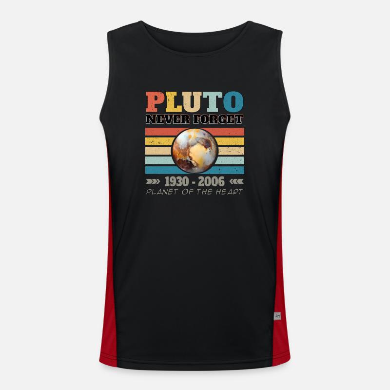 PLUTO - NEVER FORGET 1930 - 2006 Men's Functional Contrast Tank Top 