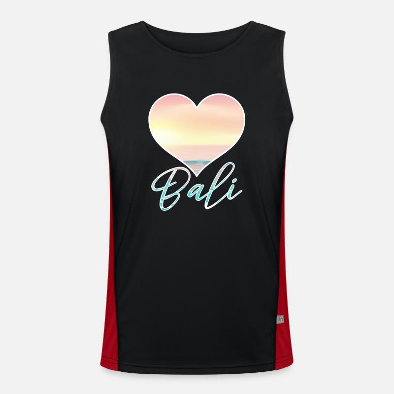 Bali - Indonesia Men's Functional Contrast Tank Top 