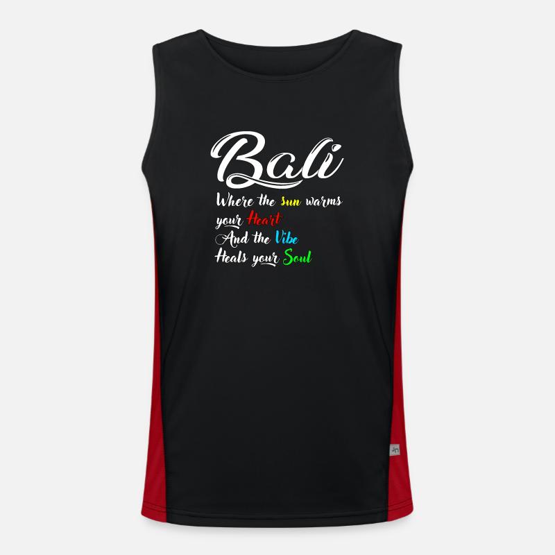 Bali - Indonesia Men's Functional Contrast Tank Top 