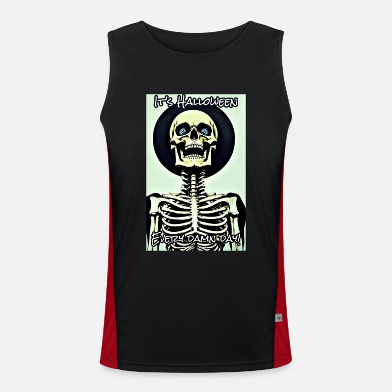 It's Halloween Men's Functional Contrast Tank Top 