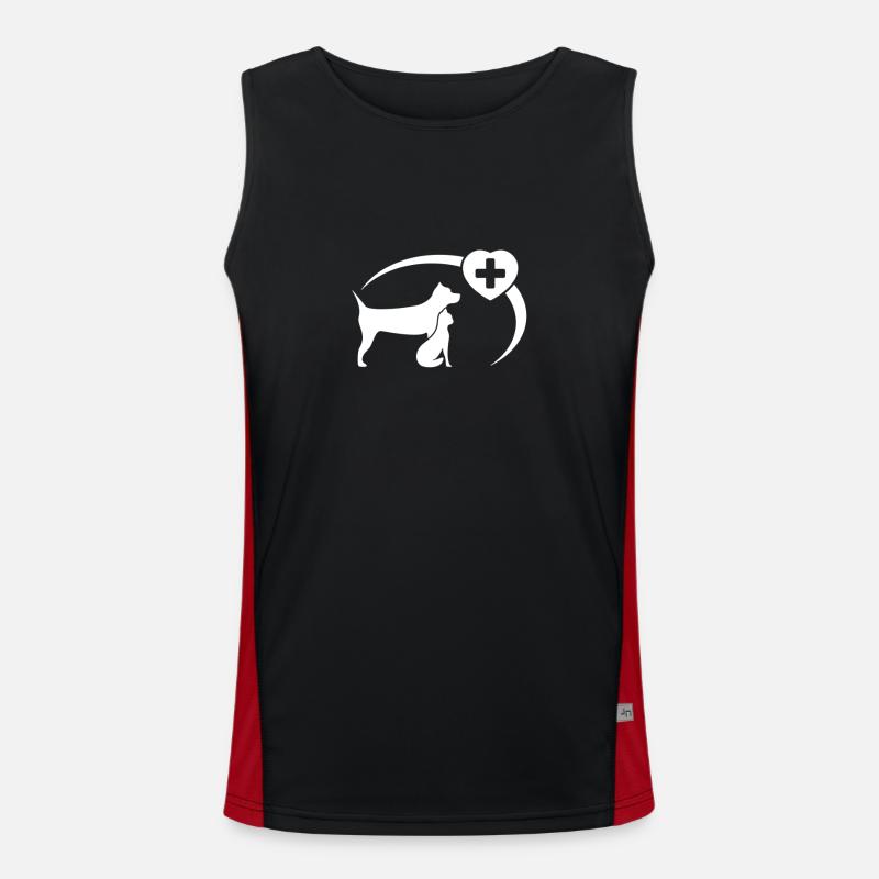 Veterinarian Men's Functional Contrast Tank Top 