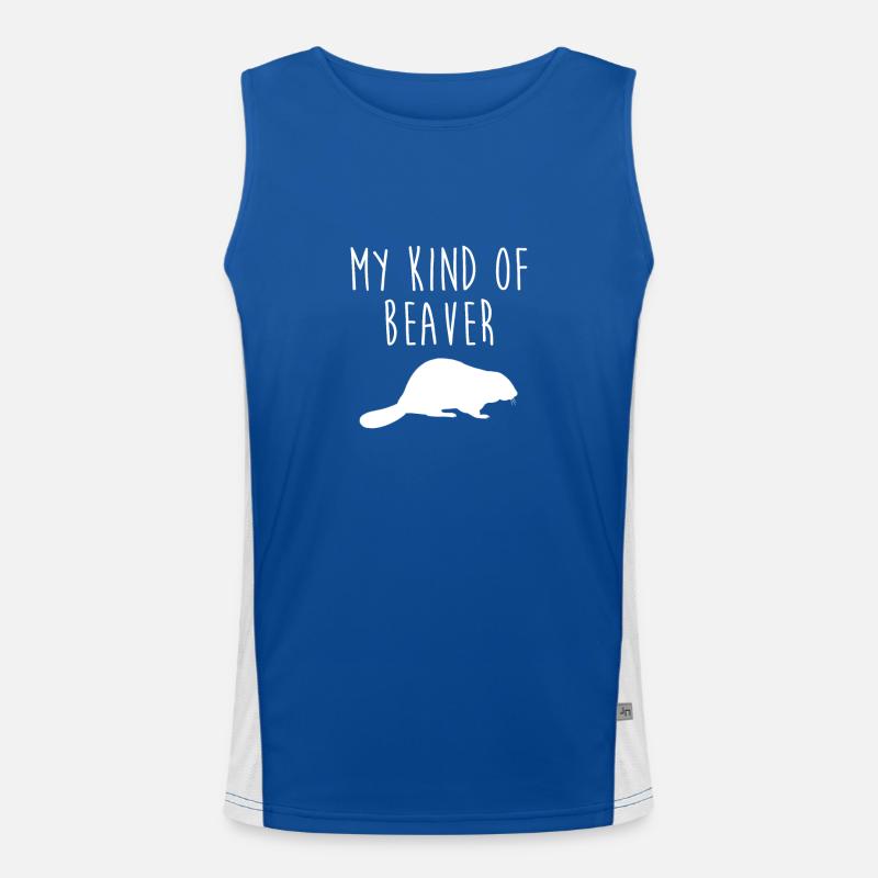 Biber Funktionelles Kontrast-Tank Top für Männer 