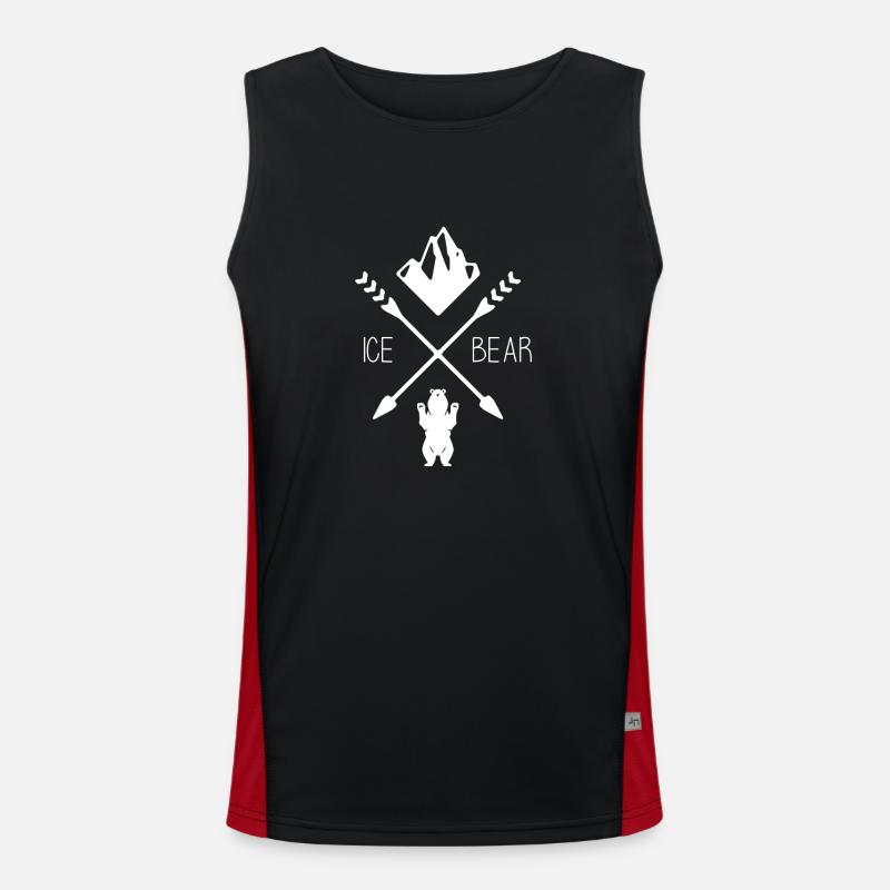 Polar bear Men's Functional Contrast Tank Top 