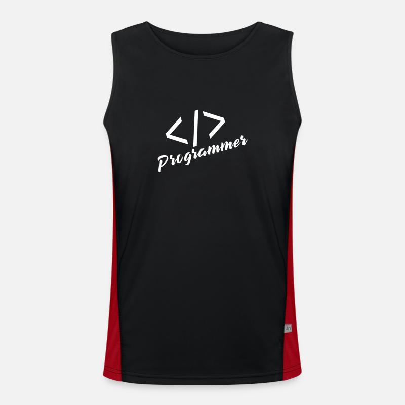 Programmierer Funktionelles Kontrast-Tank Top für Männer 