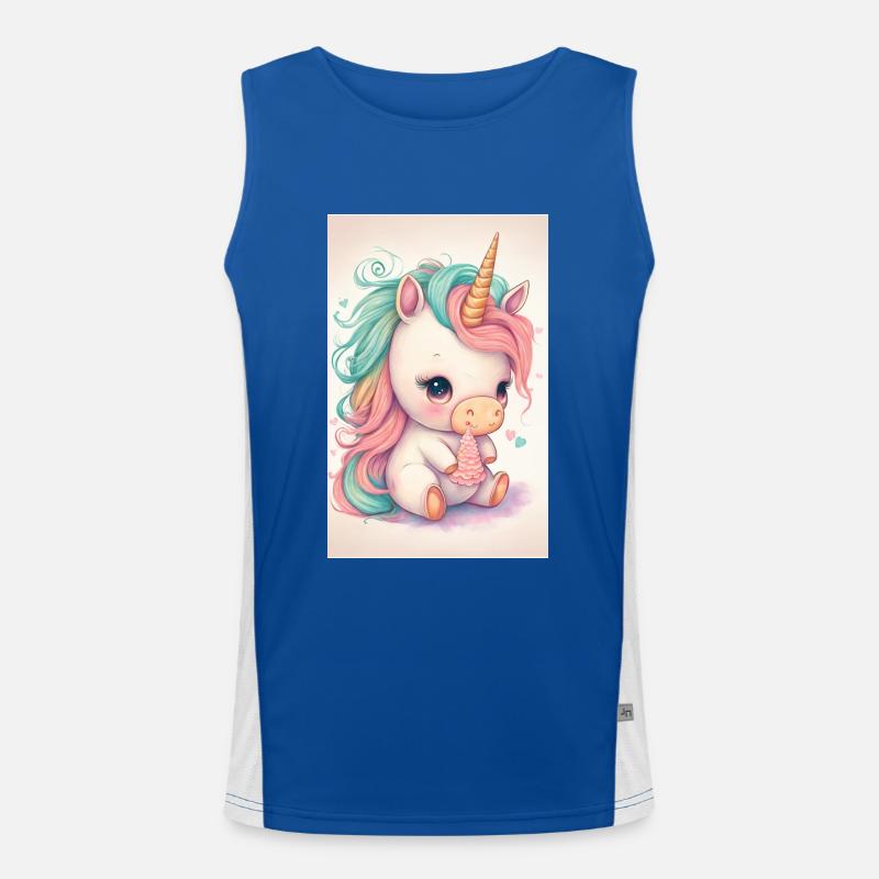 Bébé licorne Débardeur respirant contrasté Homme 