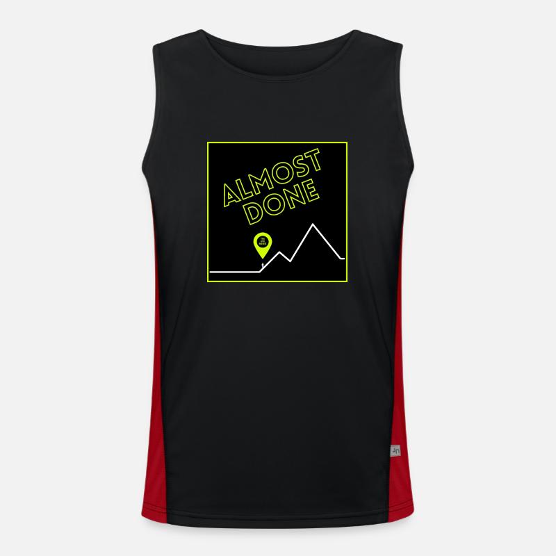 Hiking - Almost done Men's Functional Contrast Tank Top 