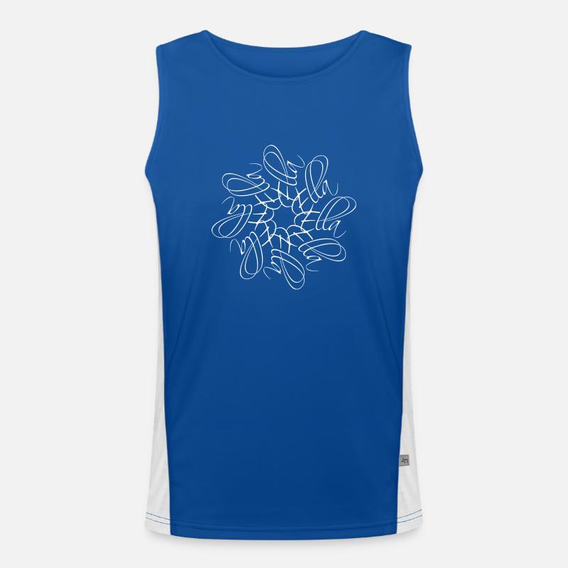 Ella Name Namensmandala Funktionelles Kontrast-Tank Top für Männer 