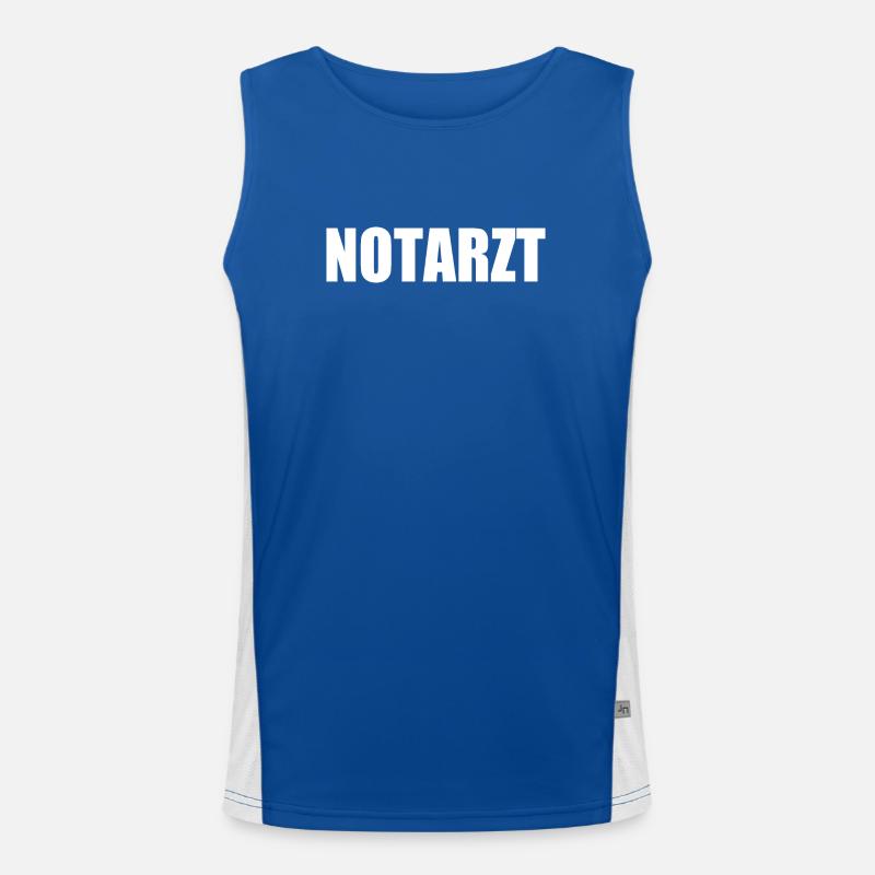 Notarzt Funktionelles Kontrast-Tank Top für Männer 