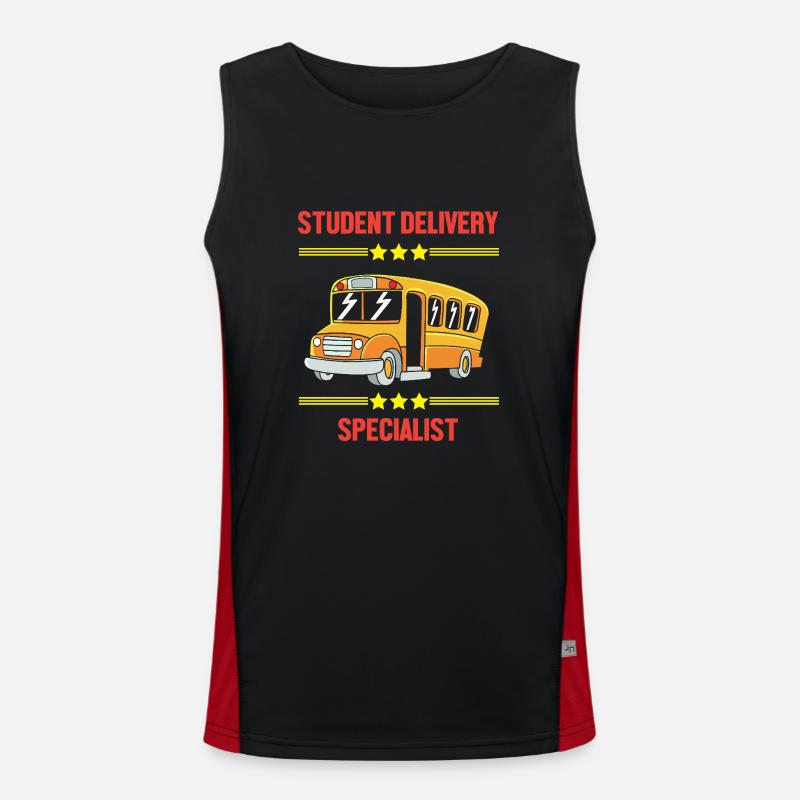Schulbusfahrer Schulbus Funktionelles Kontrast-Tank Top für Männer 