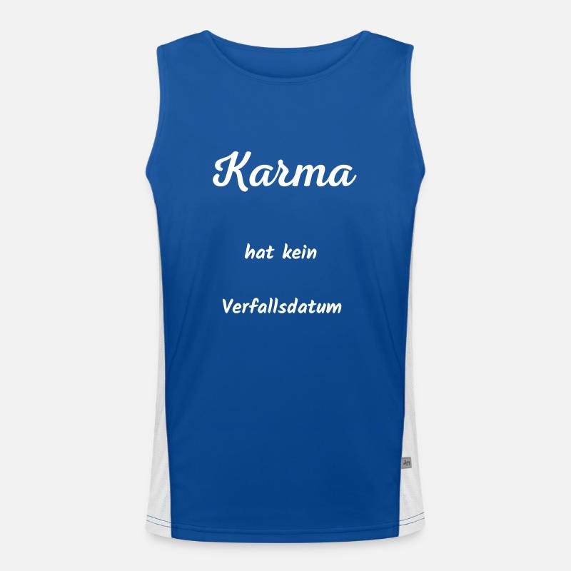 Karma Verfallsdatum Funktionelles Kontrast-Tank Top für Männer 