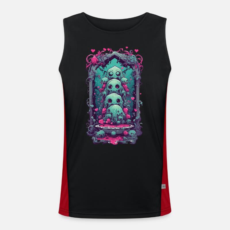 Weirdcore Slime Monster gothique Magic Design Débardeur respirant contrasté Homme 