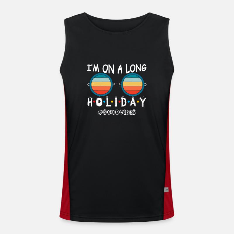 I’m on holiday Funktionelles Kontrast-Tank Top für Männer 