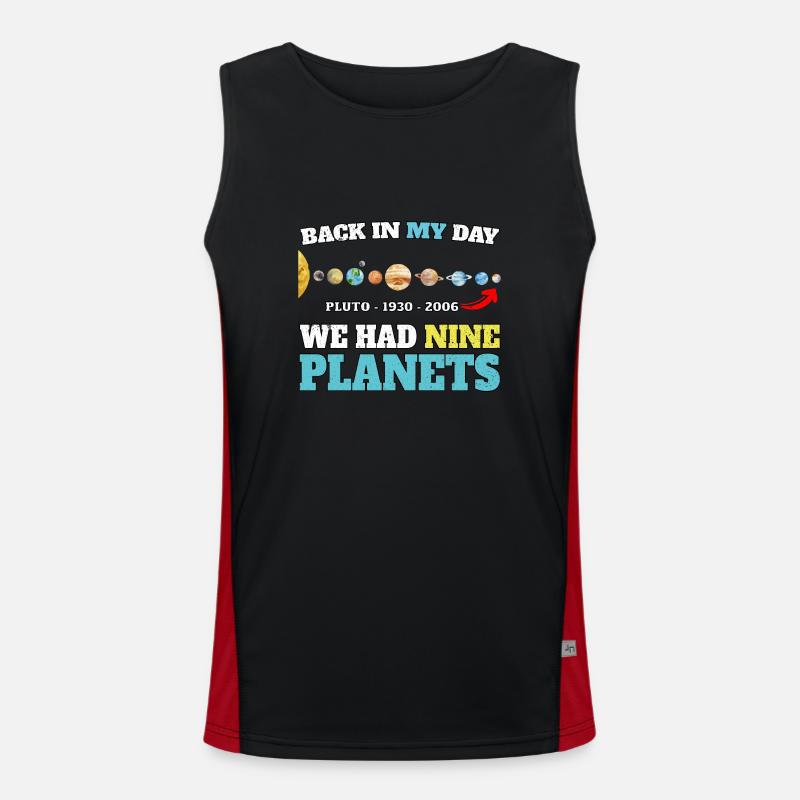 PLUTO - NEVER FORGET 1930 - 2006 Men's Functional Contrast Tank Top 