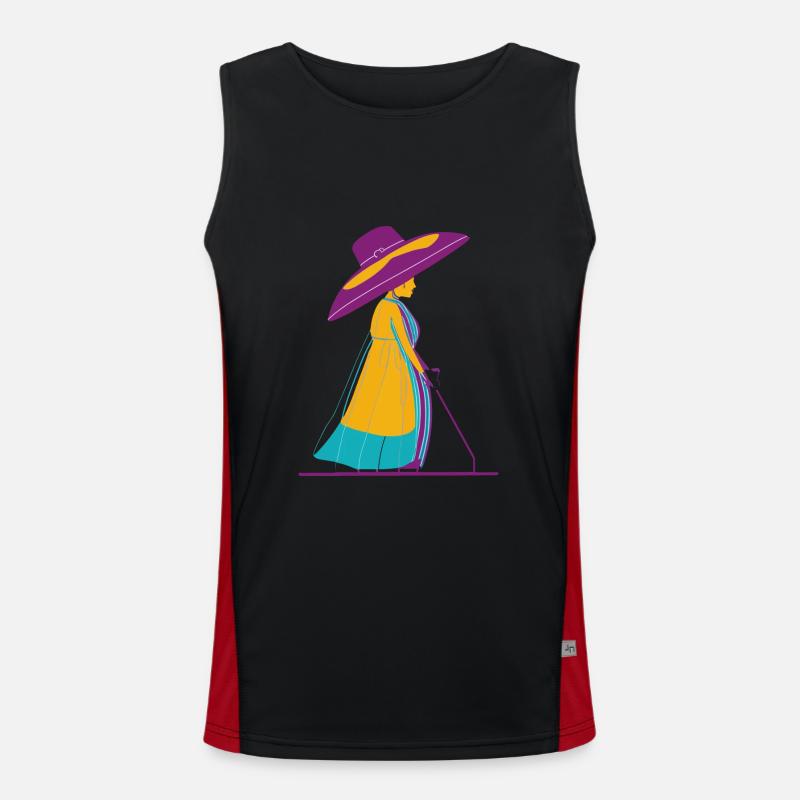 Kindermädchen Funktionelles Kontrast-Tank Top für Männer 