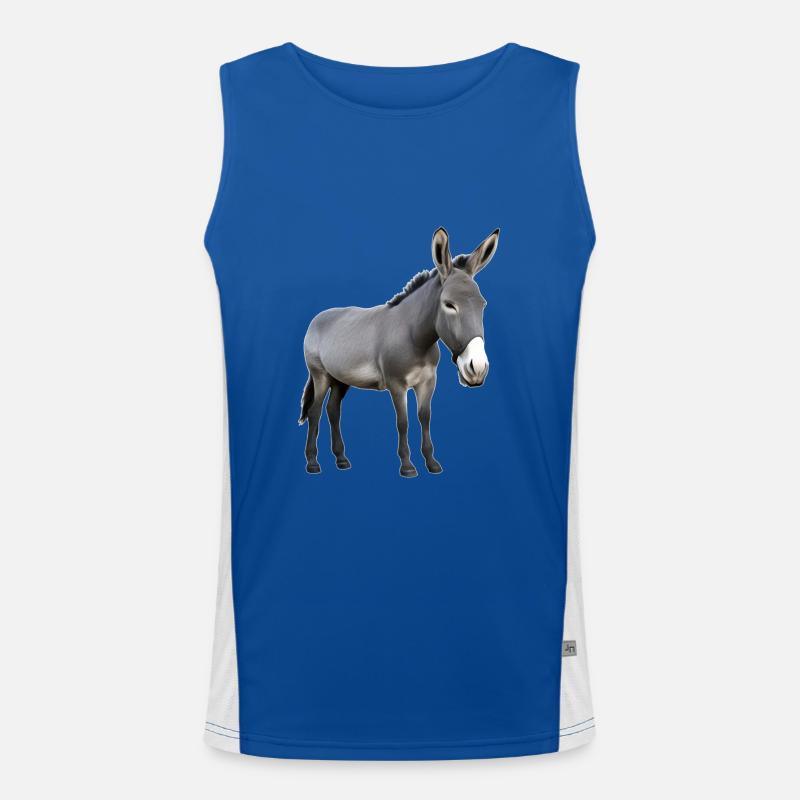 Esel Funktionelles Kontrast-Tank Top für Männer 