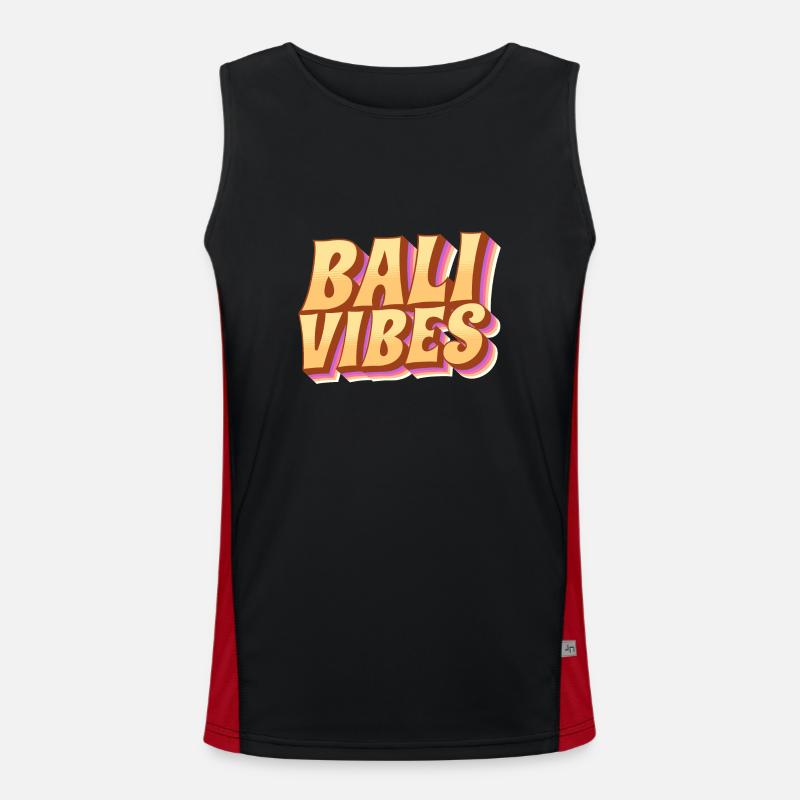 Bali - Indonesia Men's Functional Contrast Tank Top 