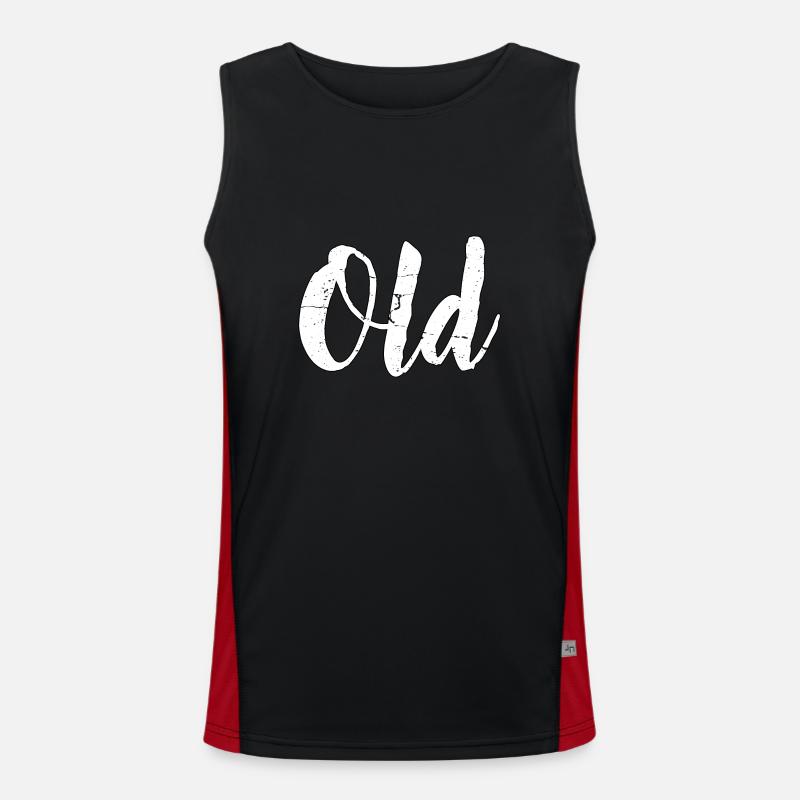Old - Alt Funktionelles Kontrast-Tank Top für Männer 