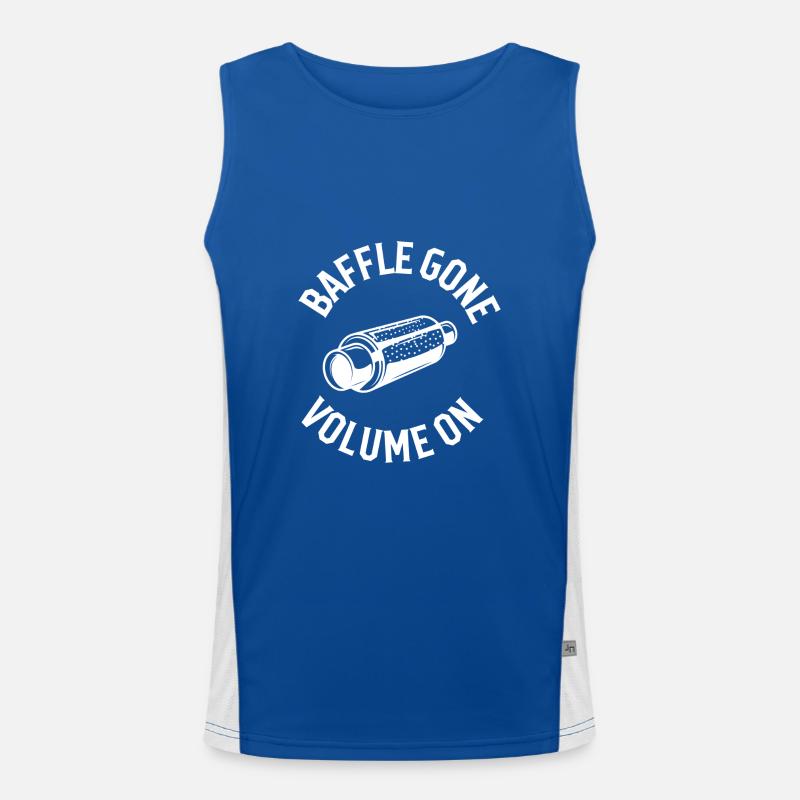 Baffle gone volume on Men's Functional Contrast Tank Top 