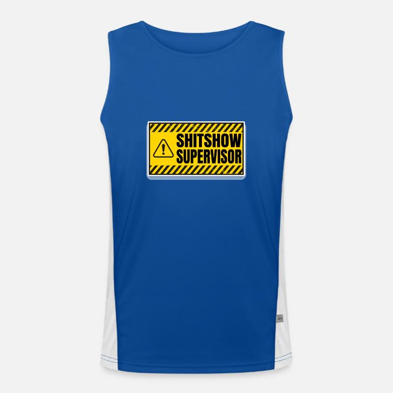 Shit Show Supervisor Men's Functional Contrast Tank Top 