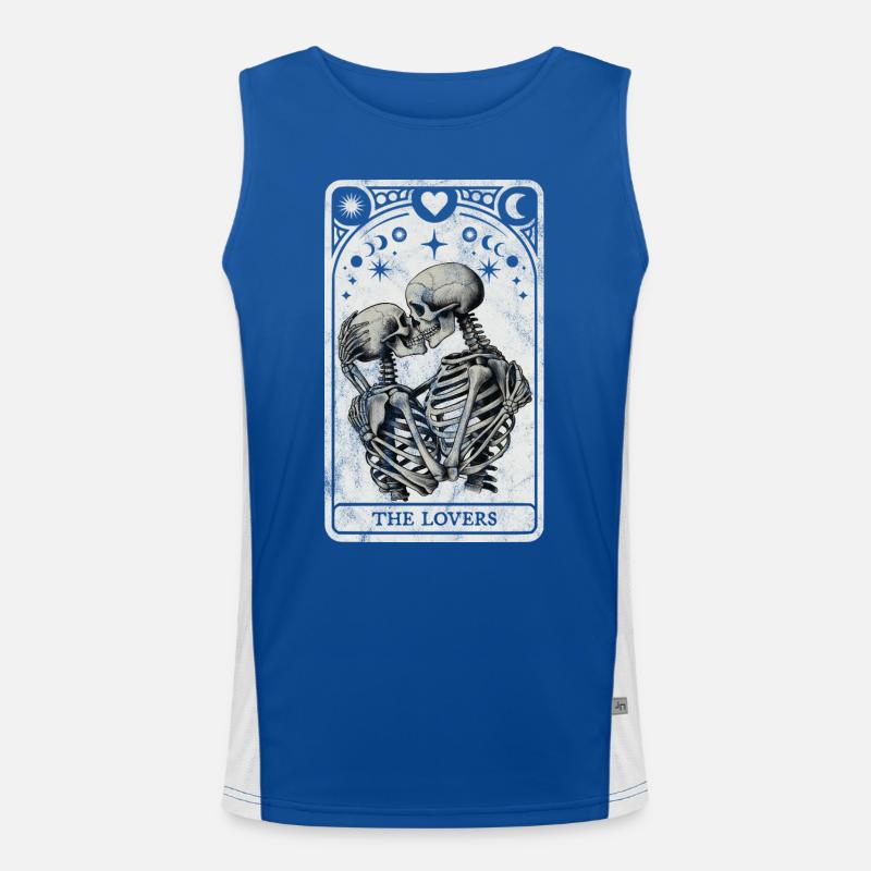 Das Tarot der Liebenden Funktionelles Kontrast-Tank Top für Männer 