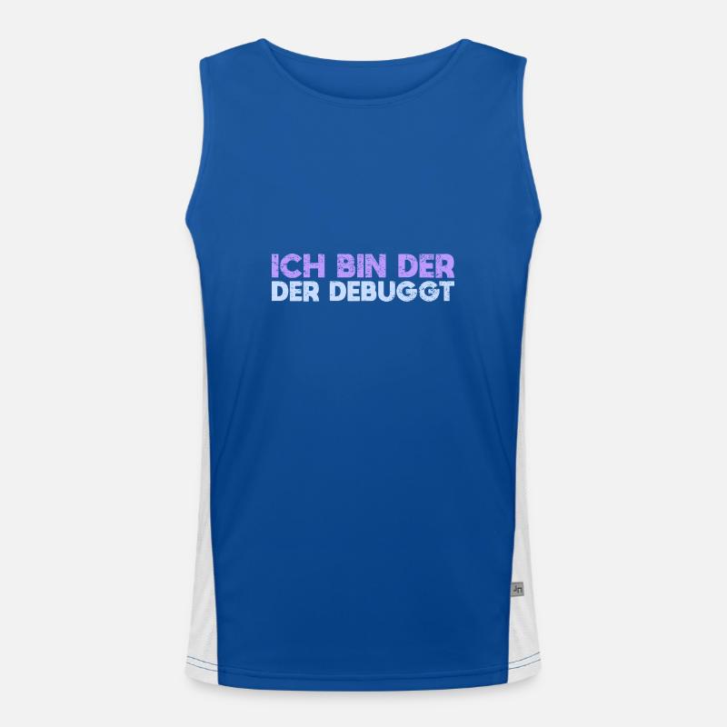 Ich Bin Der, Der Debuggt Funktionelles Kontrast-Tank Top für Männer 