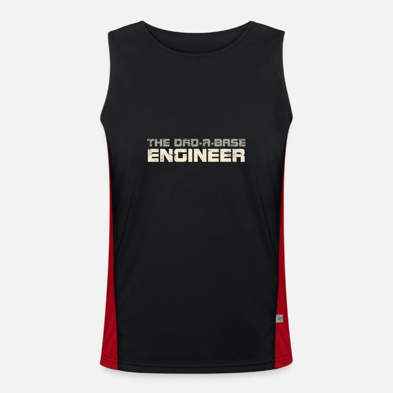 The Dad-A-Base Engineer Men's Functional Contrast Tank Top 