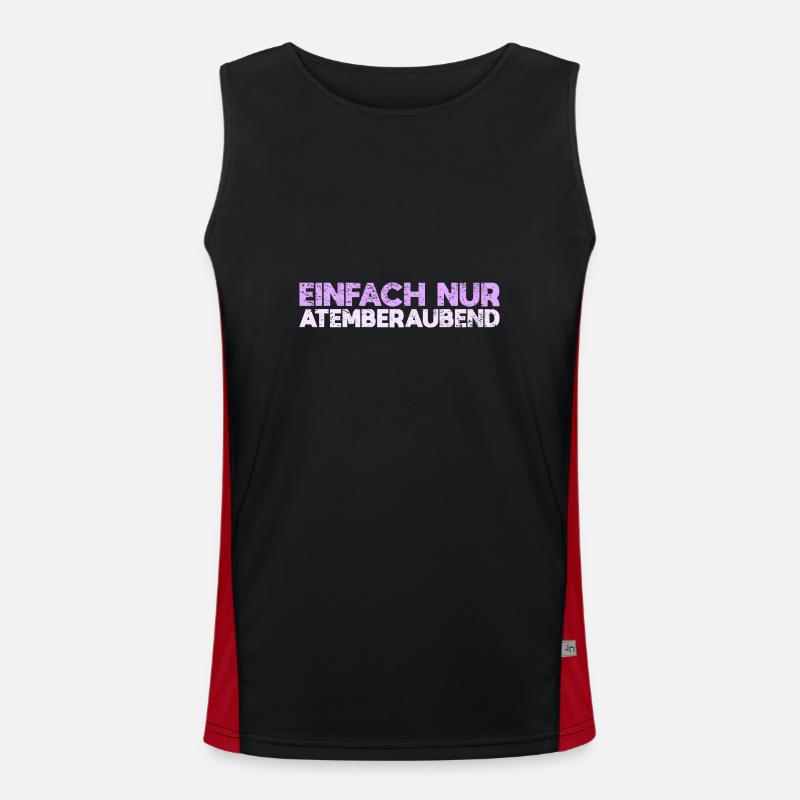 Einfach Nur Atemberaubend Funktionelles Kontrast-Tank Top für Männer 