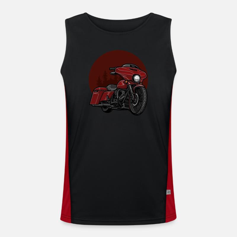 Chopper // Custom // Motorcycle Men's Functional Contrast Tank Top 