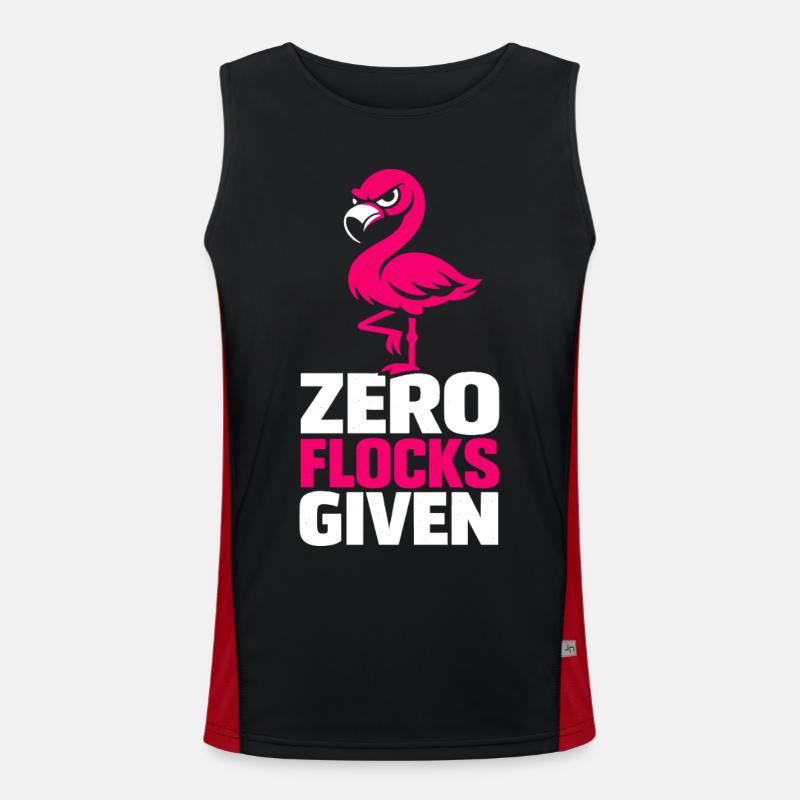 Zero Flocks Given Funktionelles Kontrast-Tank Top für Männer 