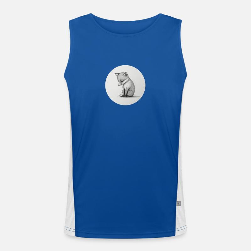 Fuchs Funktionelles Kontrast-Tank Top für Männer 