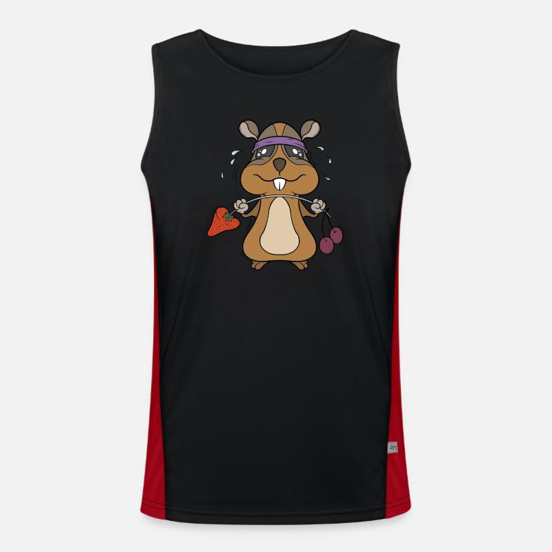 When hoarding across the border Men's Functional Contrast Tank Top 