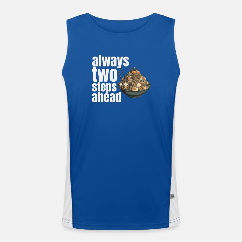 always two steps ahead Funktionelles Kontrast-Tank Top für Männer 