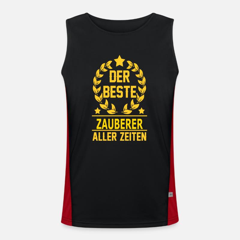 ZAUBERER Funktionelles Kontrast-Tank Top für Männer 