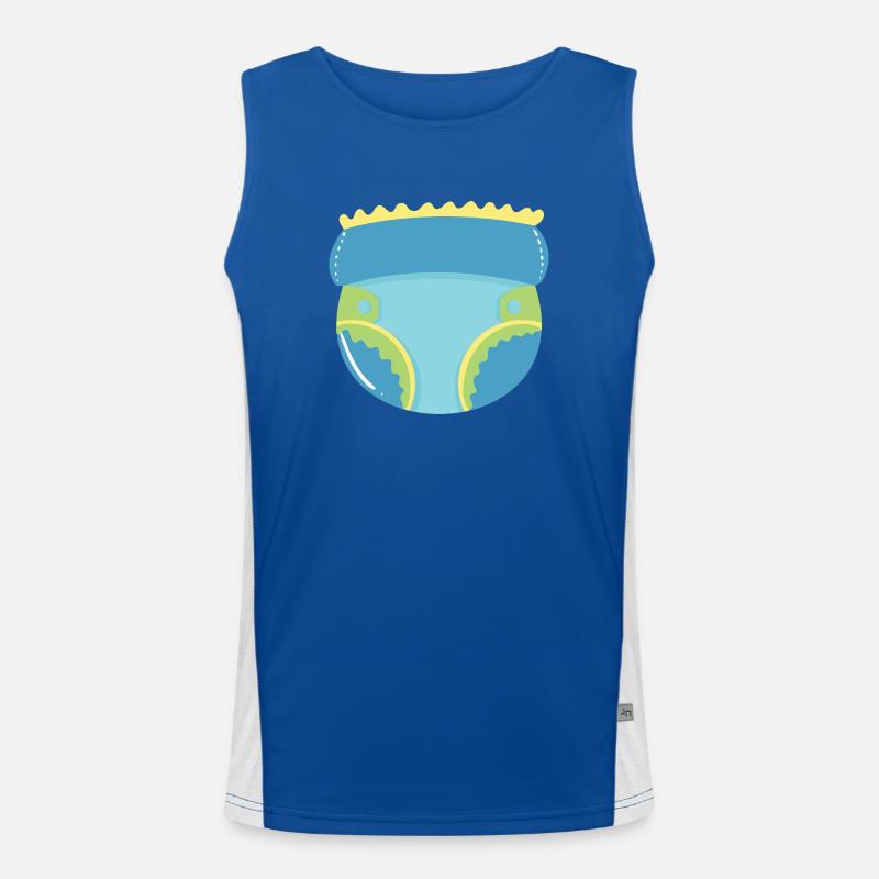 Windel Funktionelles Kontrast-Tank Top für Männer 