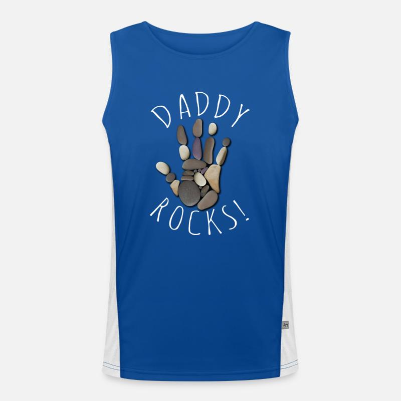 Daddy Rocks! Men's Functional Contrast Tank Top 