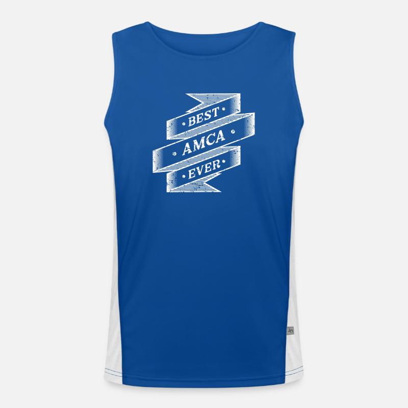 Best Amca Ever Funktionelles Kontrast-Tank Top für Männer 