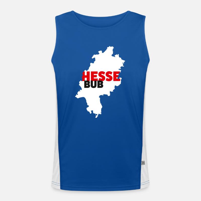Hesse-Bub Funktionelles Kontrast-Tank Top für Männer 