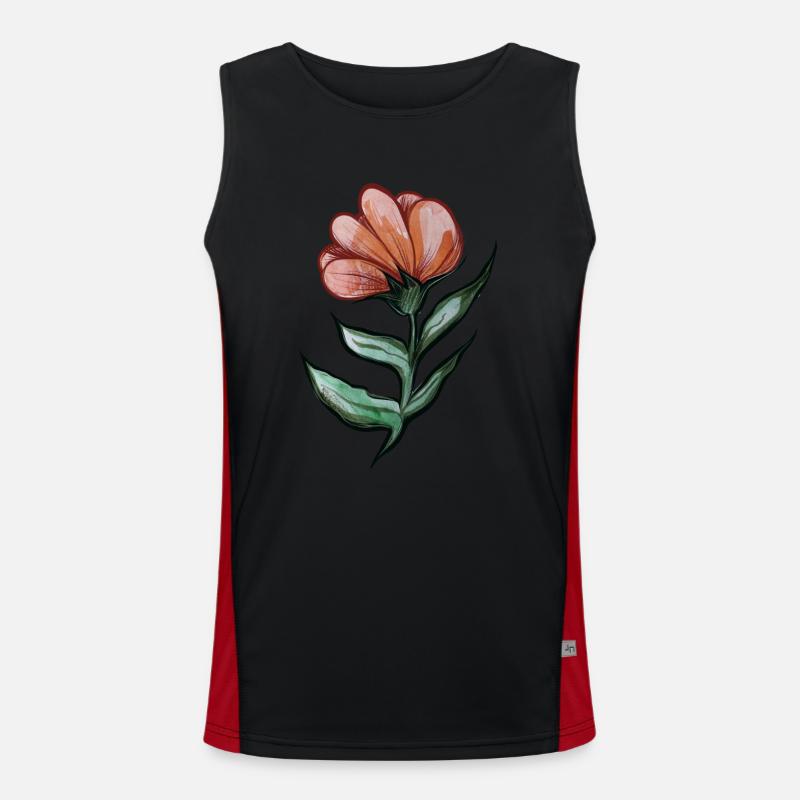 Fleur Débardeur respirant contrasté Homme 