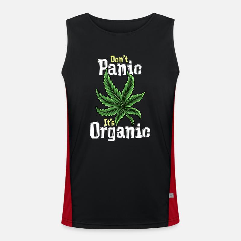 Cannabis Men's Functional Contrast Tank Top 