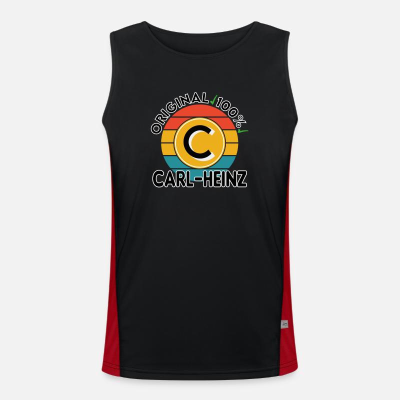 Carl-Heinz Funktionelles Kontrast-Tank Top für Männer 