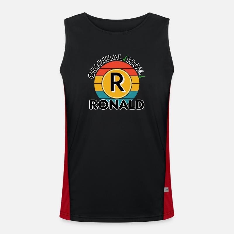Ronald Funktionelles Kontrast-Tank Top für Männer 