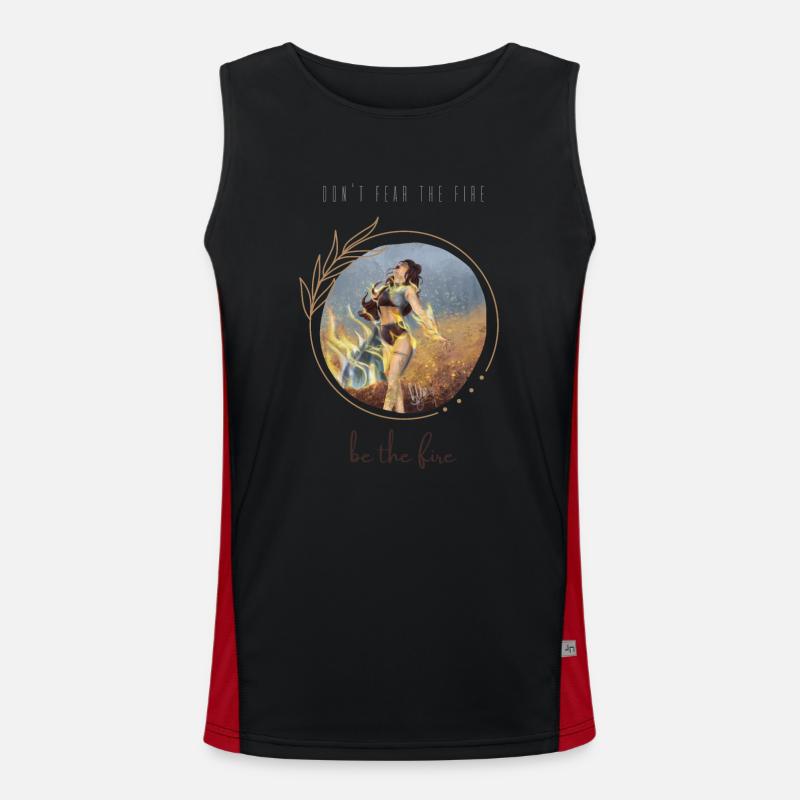 Phönix,sei das feuer Funktionelles Kontrast-Tank Top für Männer 