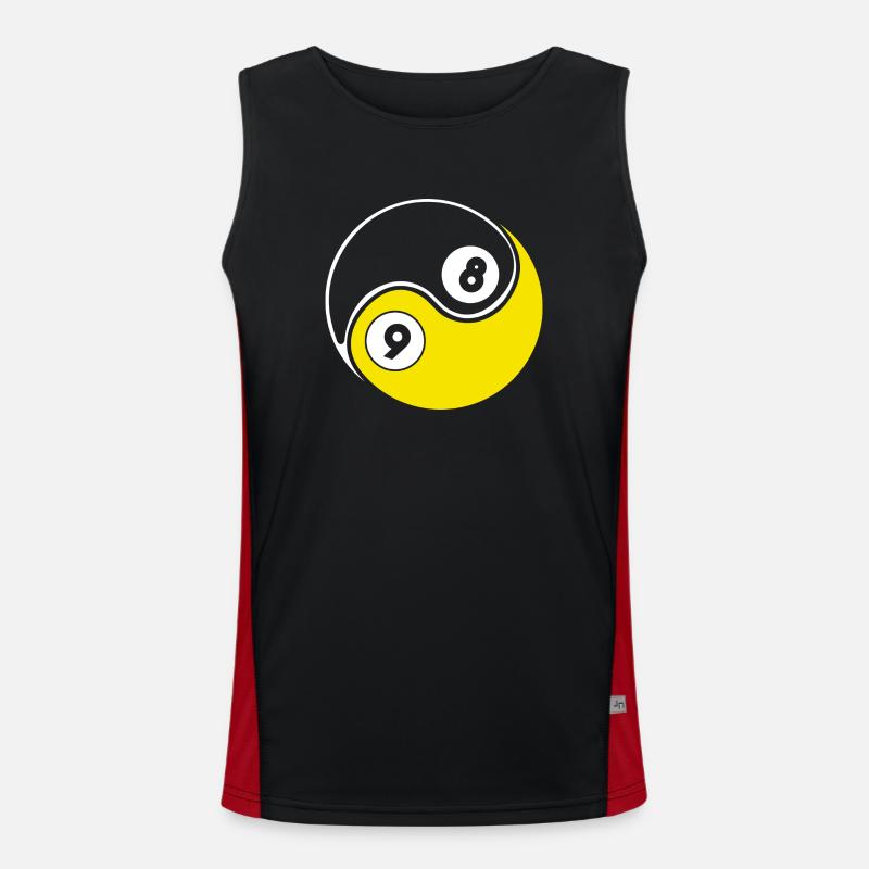 Snooker Pool Billard Funktionelles Kontrast-Tank Top für Männer 