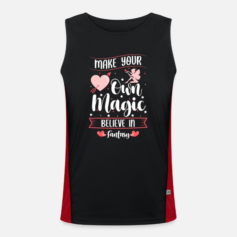 Fee Tocher Kind Funktionelles Kontrast-Tank Top für Männer 